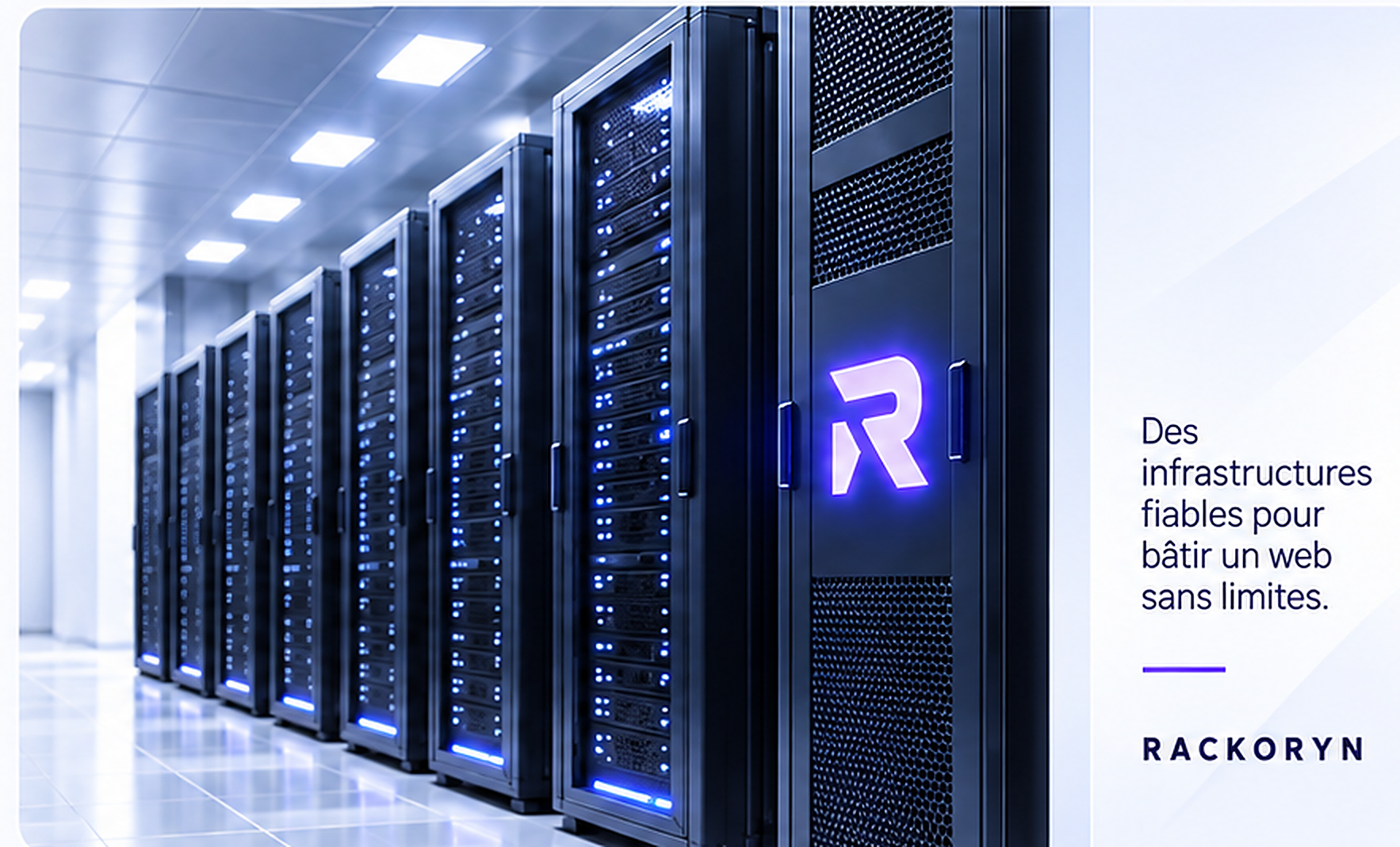 Infrastructure Rackoryn avec baies serveurs haute performance