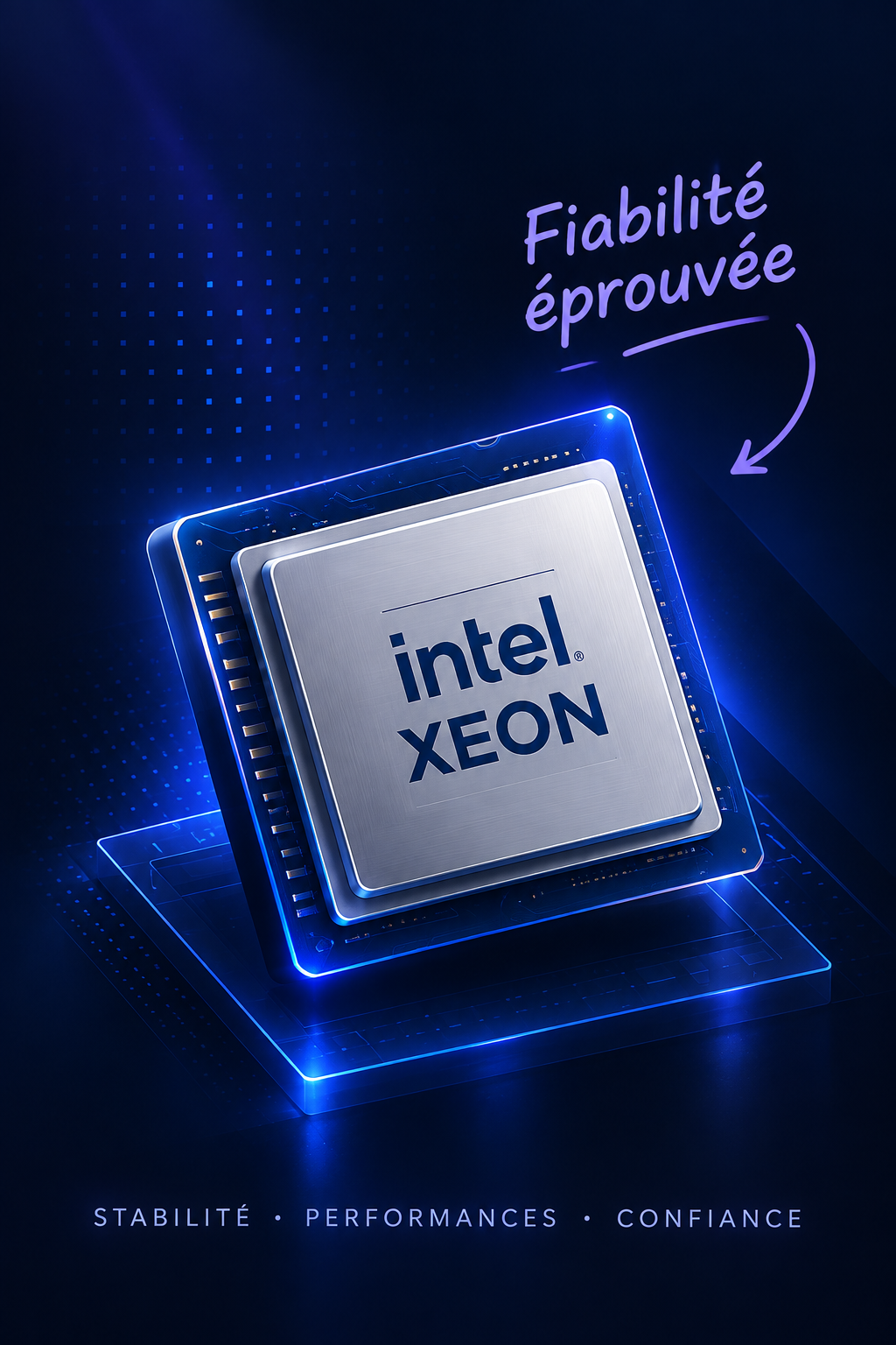 Illustration processeur Intel Xeon